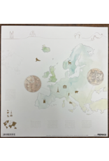 ALEXANDRA RENKE EUROPE MAP WATERCOLOR PAPER 12X12