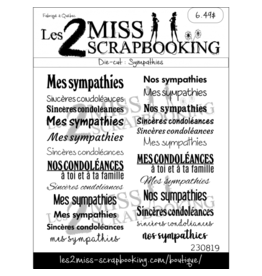 LES 2 MISS SCRAPBOOKING LES 2 MISS SCRAPBOOKING SYMPATHIES DIE-CUTS