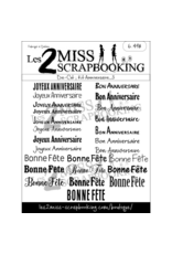 LES 2 MISS SCRAPBOOKING LES 2 MISS SCRAPBOOKING KIT ANNIVERSAIRE 3 DIE-CUTS