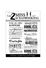 LES 2 MISS SCRAPBOOKING LES 2 MISS SCRAPBOOKING KIT ANNIVERSAIRE 2 DIE-CUTS