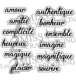 LES 2 MISS SCRAPBOOKING LES 2 MISS SCRAPBOOKING KIT MOTS 1 DIE-CUTS