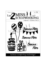 LES 2 MISS SCRAPBOOKING LES 2 MISS SCRAPBOOKING KIT BONNE FÊTE 5 BALLONS CHIPBOARD