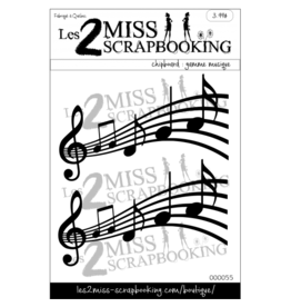 LES 2 MISS SCRAPBOOKING LES 2 MISS SCRAPBOOKING GAMME MUSIQUE CHIPBOARD