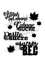 LES 2 MISS SCRAPBOOKING LES 2 MISS SCRAPBOOKING KIT CABANE A SUCRE CHIPBOARD