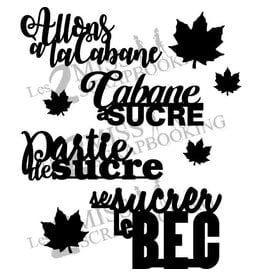 LES 2 MISS SCRAPBOOKING LES 2 MISS SCRAPBOOKING KIT CABANE A SUCRE CHIPBOARD