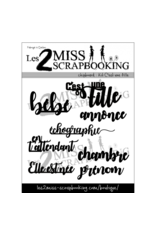 LES 2 MISS SCRAPBOOKING LES 2 MISS SCRAPBOOKING KIT C'EST UNE FILLE CHIPBOARD
