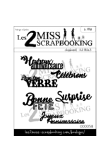 LES 2 MISS SCRAPBOOKING LES 2 MISS SCRAPBOOKING KIT FÊTE 3 CHIPBOARD