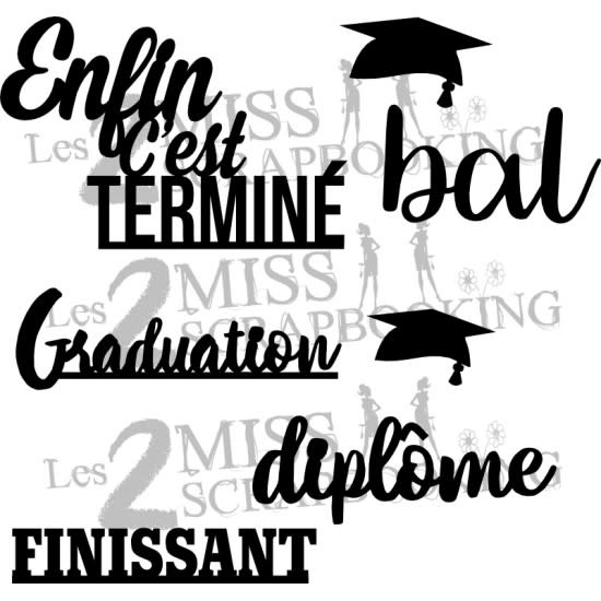 LES 2 MISS SCRAPBOOKING LES 2 MISS SCRAPBOOKING KIT FINISSANT CHIPBOARD