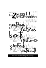 LES 2 MISS SCRAPBOOKING LES 2 MISS SCRAPBOOKING KIT GRATITUDE CHIPBOARD