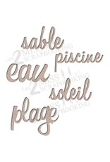 LES 2 MISS SCRAPBOOKING LES 2 MISS SCRAPBOOKING KIT MOT ÉTÉ CHIPBOARD