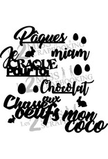 LES 2 MISS SCRAPBOOKING LES 2 MISS SCRAPBOOKING KIT PÂQUES 1 CHIPBOARD