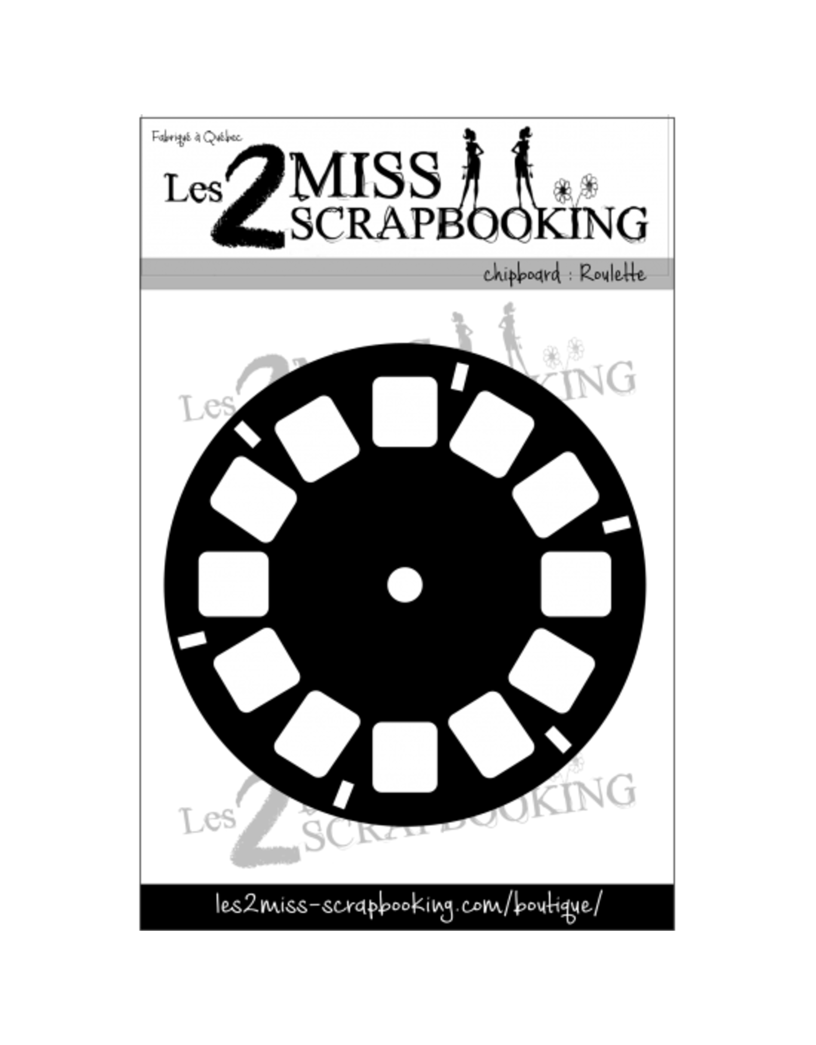 LES 2 MISS SCRAPBOOKING LES 2 MISS SCRAPBOOKING ROULETTE CHIPBOARD