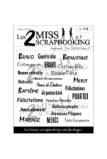 LES 2 MISS SCRAPBOOKING LES 2 MISS SCRAPBOOKING KIT VOEUX 2 DIE-CUTS