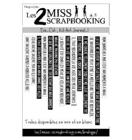LES 2 MISS SCRAPBOOKING LES 2 MISS SCRAPBOOKING KIT ART JOURNAL 1 DIE-CUTS