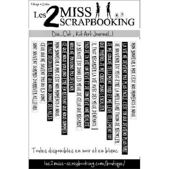 LES 2 MISS SCRAPBOOKING LES 2 MISS SCRAPBOOKING KIT ART JOURNAL 1 DIE-CUTS