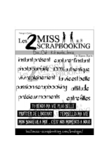 LES 2 MISS SCRAPBOOKING LES 2 MISS SCRAPBOOKING KIT MOTS 3 DIE-CUTS