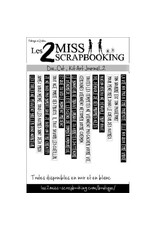 LES 2 MISS SCRAPBOOKING LES 2 MISS SCRAPBOOKING KIT ART JOURNAL 2 DIE-CUTS
