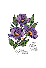 LDRS CREATIVE LDRS CREATIVE GRAND BOUQUET CLEAR STAMP SET