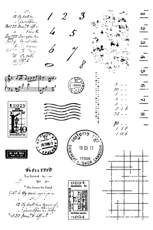 LDRS CREATIVE LDRS CREATIVE TEXTURIZE IT CLEAR STAMP SET