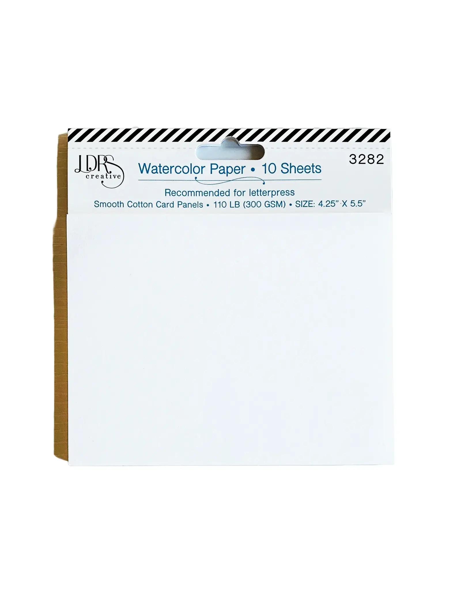 LDRS CREATIVE LDRS CREATIVE LETTERPRESS WATERCOLOR PAPER 10 SHEETS/PK