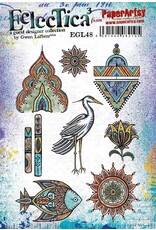 PAPER ARTSY PAPER ARTSY ECLECTICA GWEN LAFLEUR EGL48 CLING STAMP SET