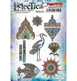 PAPER ARTSY PAPER ARTSY ECLECTICA GWEN LAFLEUR EGL48 CLING STAMP SET