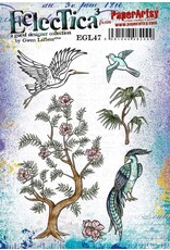 PAPER ARTSY PAPER ARTSY ECLECTICA GWEN LAFLEUR EGL47 CLING STAMP SET