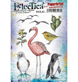 PAPER ARTSY PAPER ARTSY ECLECTICA GWEN LAFLEUR EGL46 CLING STAMP SET
