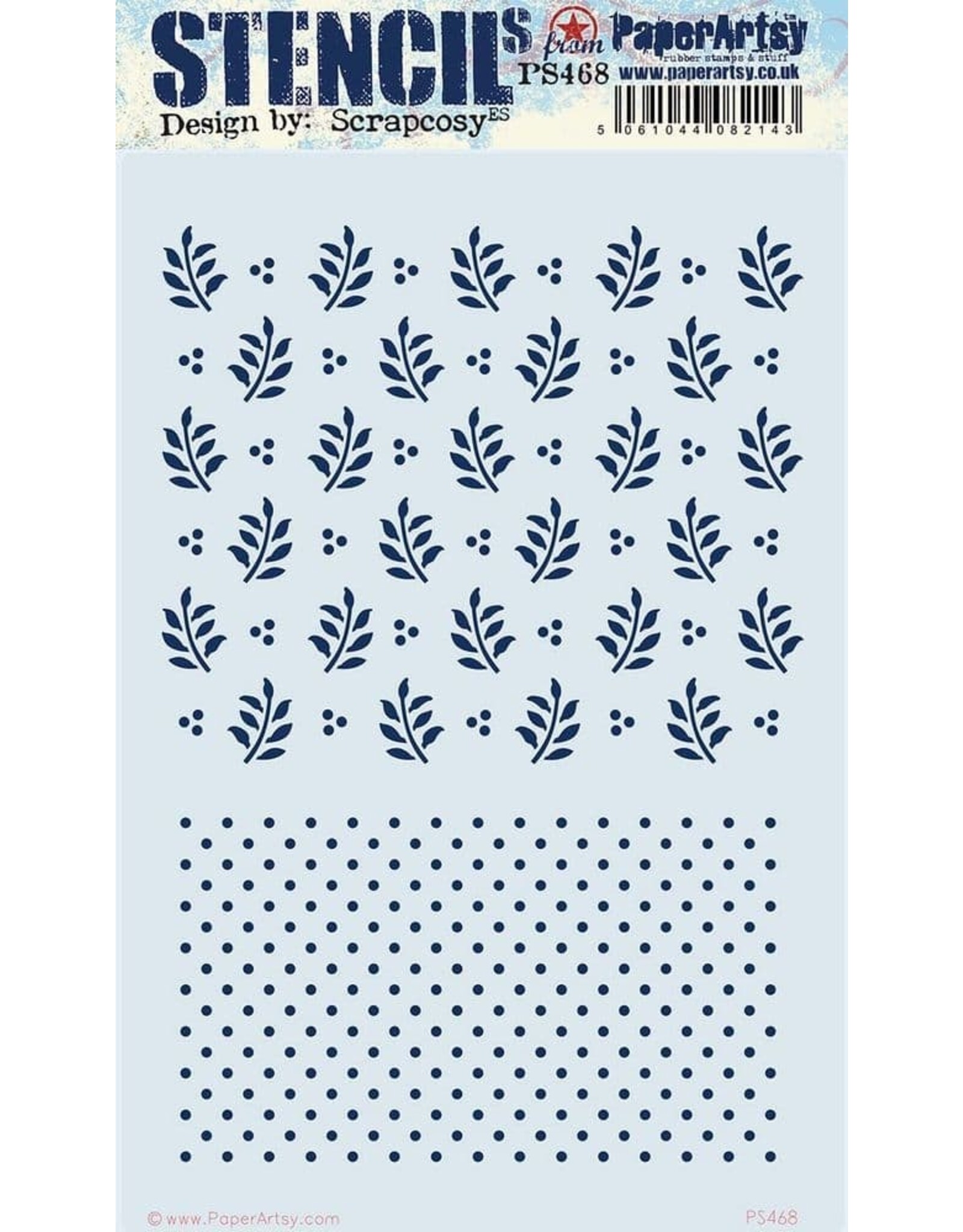PAPER ARTSY PAPER ARTSY SCRAPCOSY PS468 STENCIL
