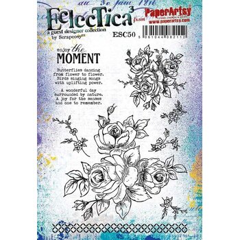 PAPER ARTSY PAPER ARTSY ECLECTICA SCRAPCOSY ESC50 CLING STAMP SET