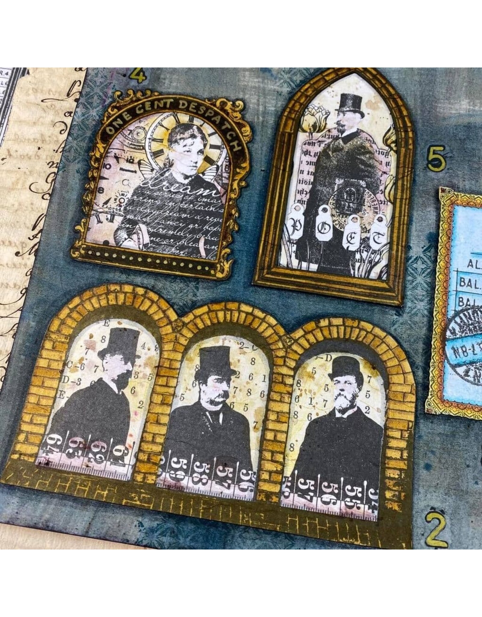 PAPER ARTSY PAPER ARTSY HOT PICKS PRINTED TISSUE-FRAMES COLLAGE PAPER 4 SHEETS
