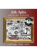 PAPER ARTSY PAPER ARTSY SETH APTER PRINTED TISSUE COLLAGE PAPER 4 SHEETS