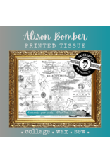PAPER ARTSY PAPER ARTSY ALISON BOMBER PRINTED TISSUE COLLAGE PAPER 4 SHEETS
