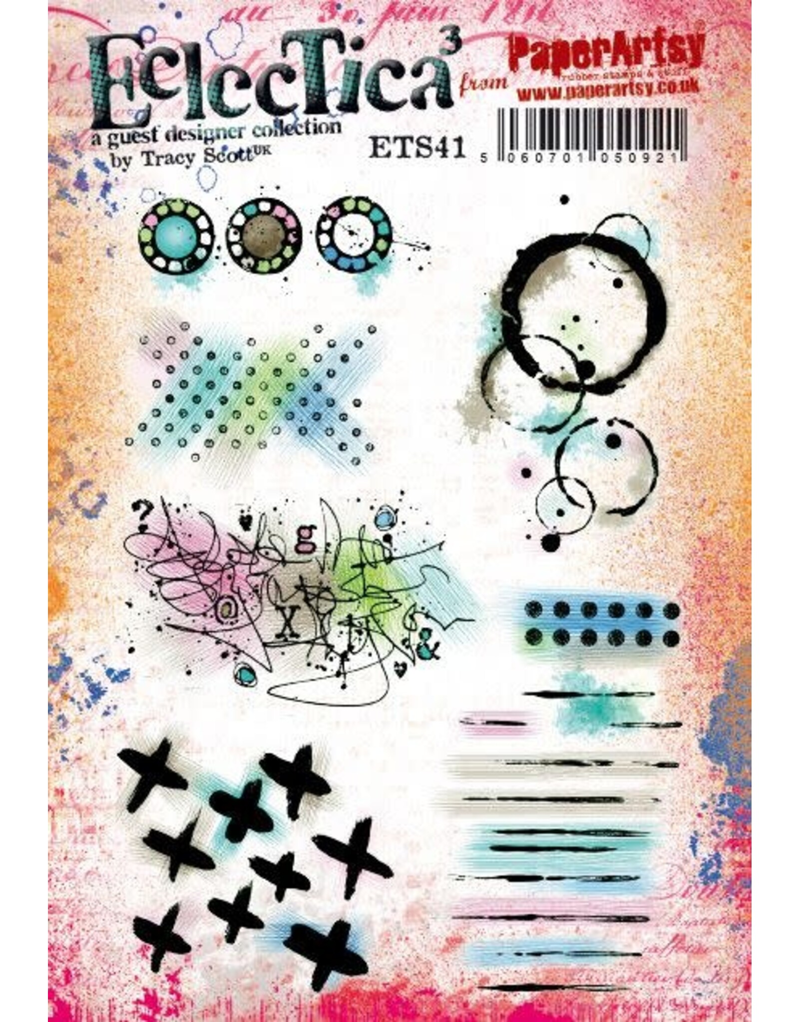 PAPER ARTSY PAPER ARTSY TRACY SCOTT TS041 CLING STAMP SET