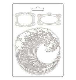STAMPERIA STAMPERIA SILENT SEA WAVE A5 SOFT MAXI MOULD