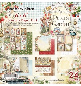 MEMORY-PLACE MEMORY-PLACE PETER'S GARDEN 6x6 COLLECTION PACK 24 SHEETS