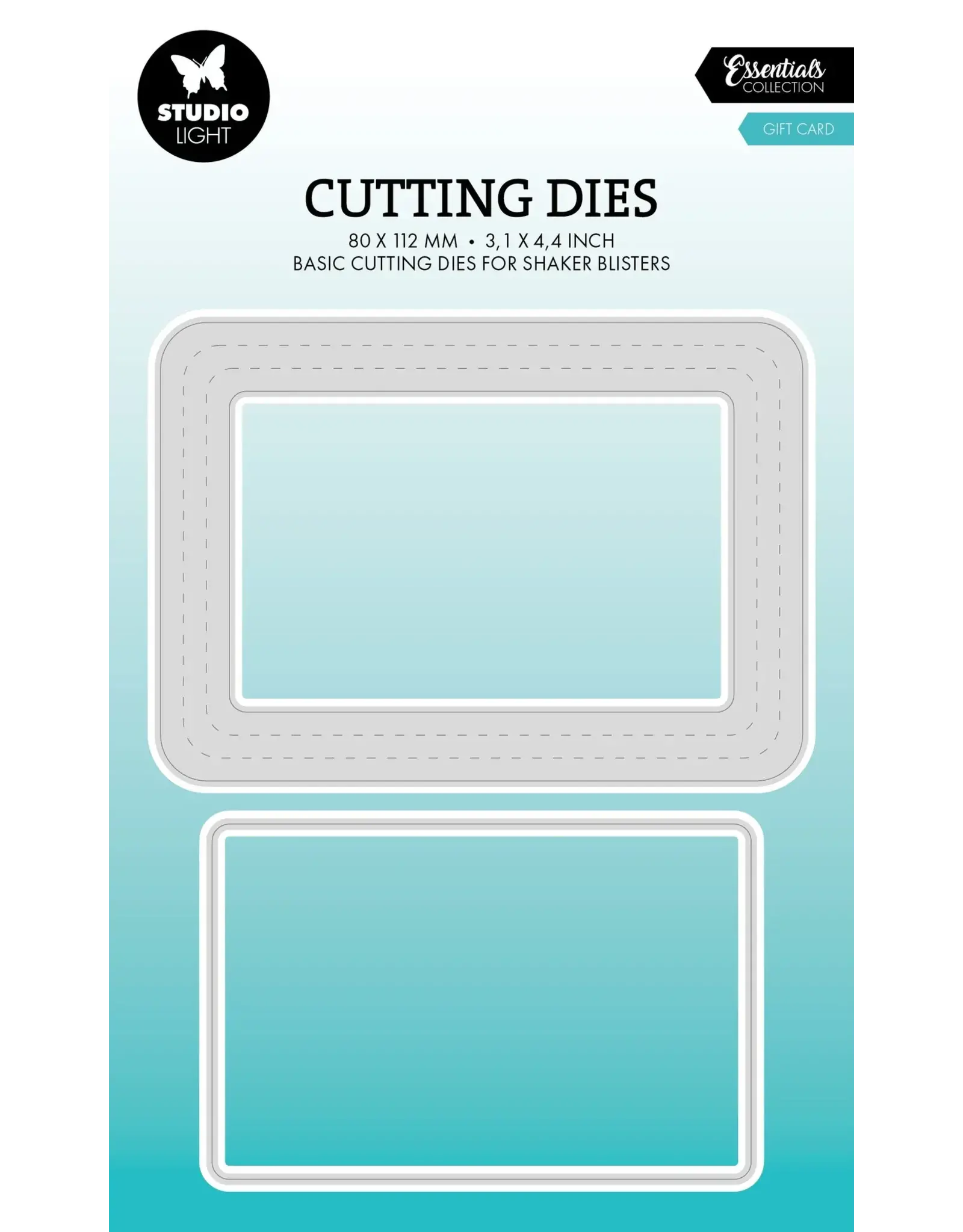 STUDIOLIGHT STUDIOLIGHT ESSENTIALS COLLECTION GIFT CARD BLISTER DIE SET