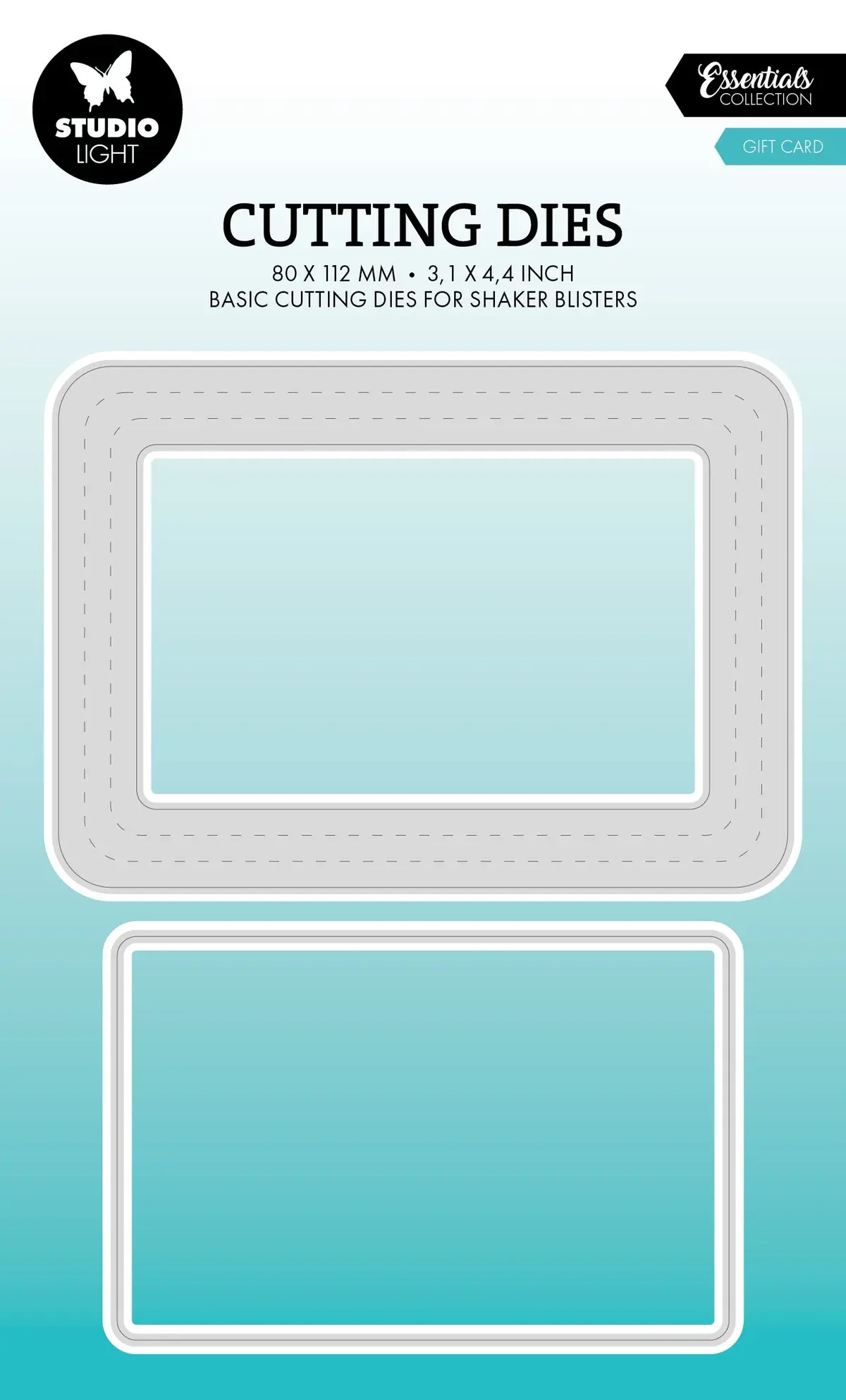 STUDIOLIGHT STUDIOLIGHT ESSENTIALS COLLECTION GIFT CARD BLISTER DIE SET