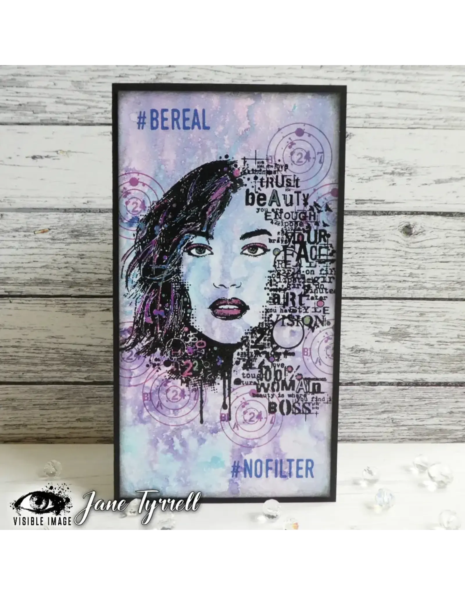 VISIBLE IMAGE VISIBLE IMAGE BACKGROUND VISION CLEAR STAMP SET