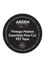 ARDEN CREATIVE STUDIO ARDEN CREATIVE STUDIO VINTAGE MAKERS ESSENTIALS KISS-CUT PET TAPE