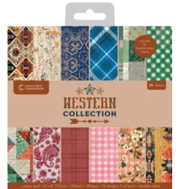 CRAFTERS COMPANION CRAFTERS COMPANION WESTERN COLLECTION 6x6 PAPER PAD 36 SHEETS