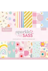 CRAFTERS COMPANION CRAFTER'S COMPANION SPARKLE & SASS  PASTEL PATTERNS 6x6 PAPER PAD 24 SHEETS
