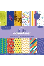 CRAFTERS COMPANION CRAFTER'S COMPANION LITTLE ADVENTURER BOLD PATTERNS 6x6 PAPER PAD 24 SHEETS