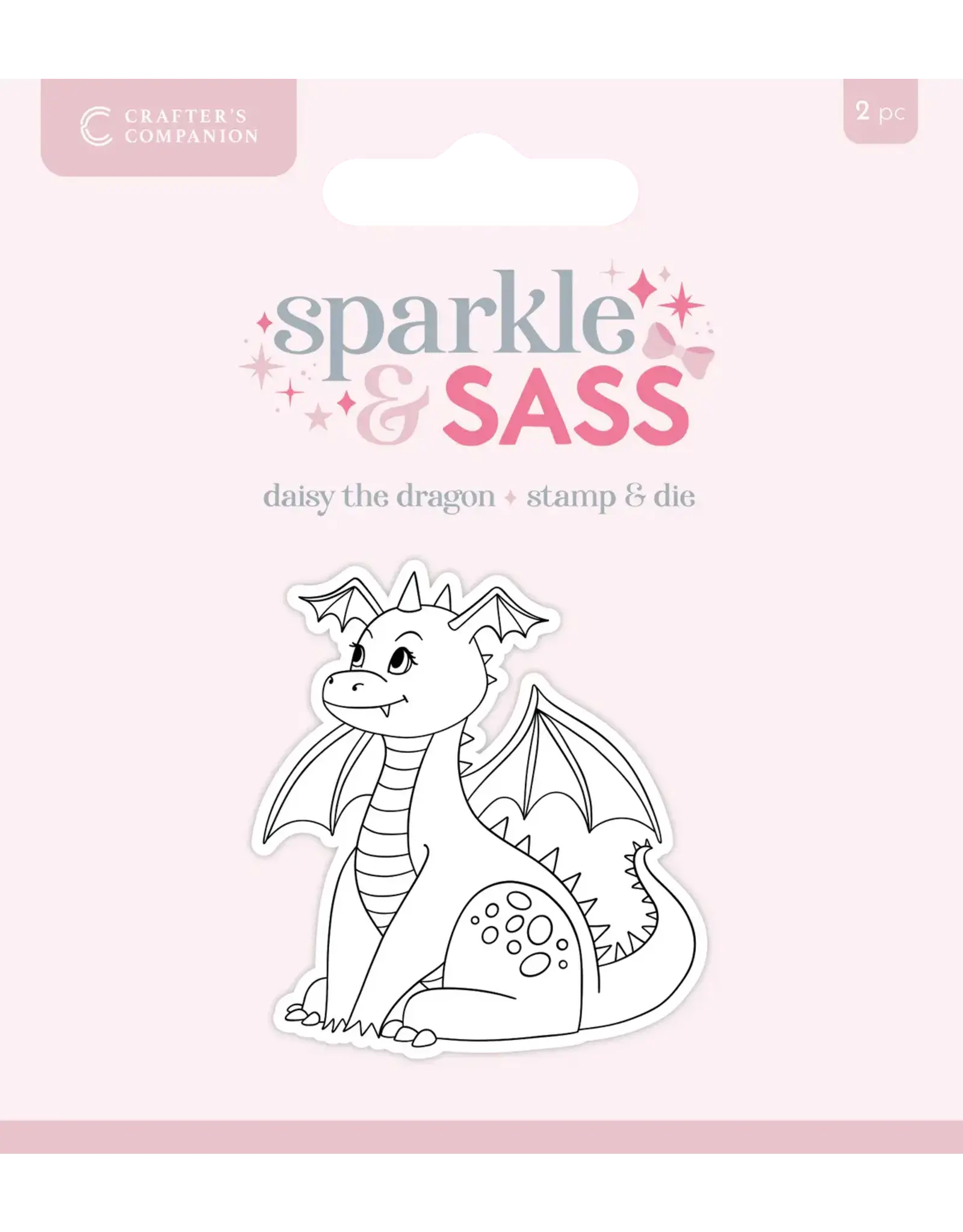 CRAFTERS COMPANION CRAFTERS COMPANION DAISY THE DRAGON CLEAR STAMP & DIE SET