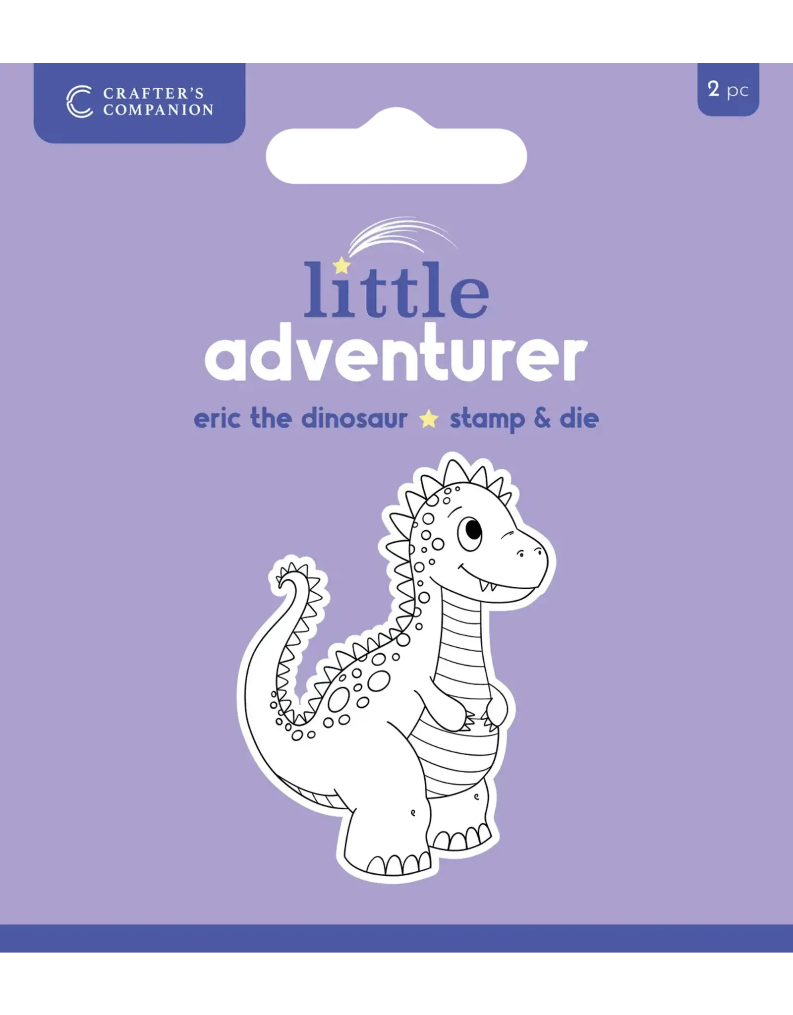 CRAFTERS COMPANION CRAFTERS COMPANION ERIC THE DINOSAUR CLEAR STAMP & DIE SET