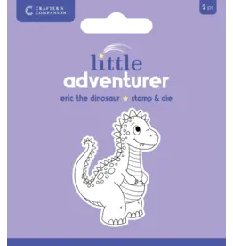 CRAFTERS COMPANION CRAFTERS COMPANION ERIC THE DINOSAUR CLEAR STAMP & DIE SET