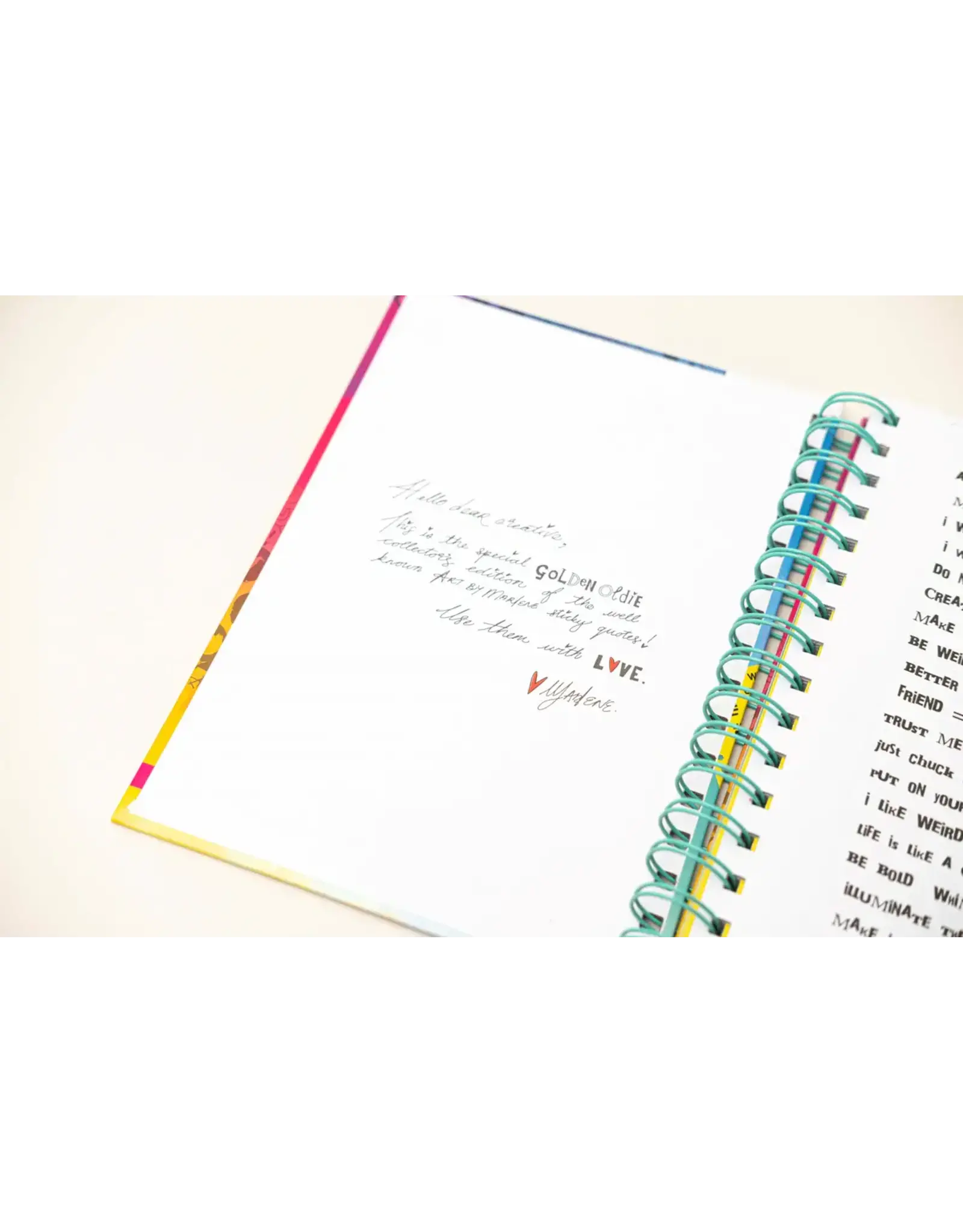 STUDIOLIGHT STUDIOLIGHT ART BY MARLENE ESSENTIALS COLLECTION STICKY QUOTES THE GOLDEN OLDIES COLLECTOR'S BOOK