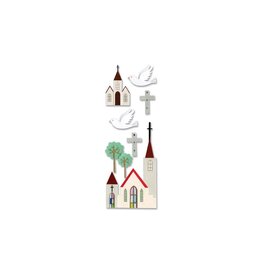 JOLEE’S TOUCH OF JOLEE'S CHURCH DIMENSIONAL STICKERS