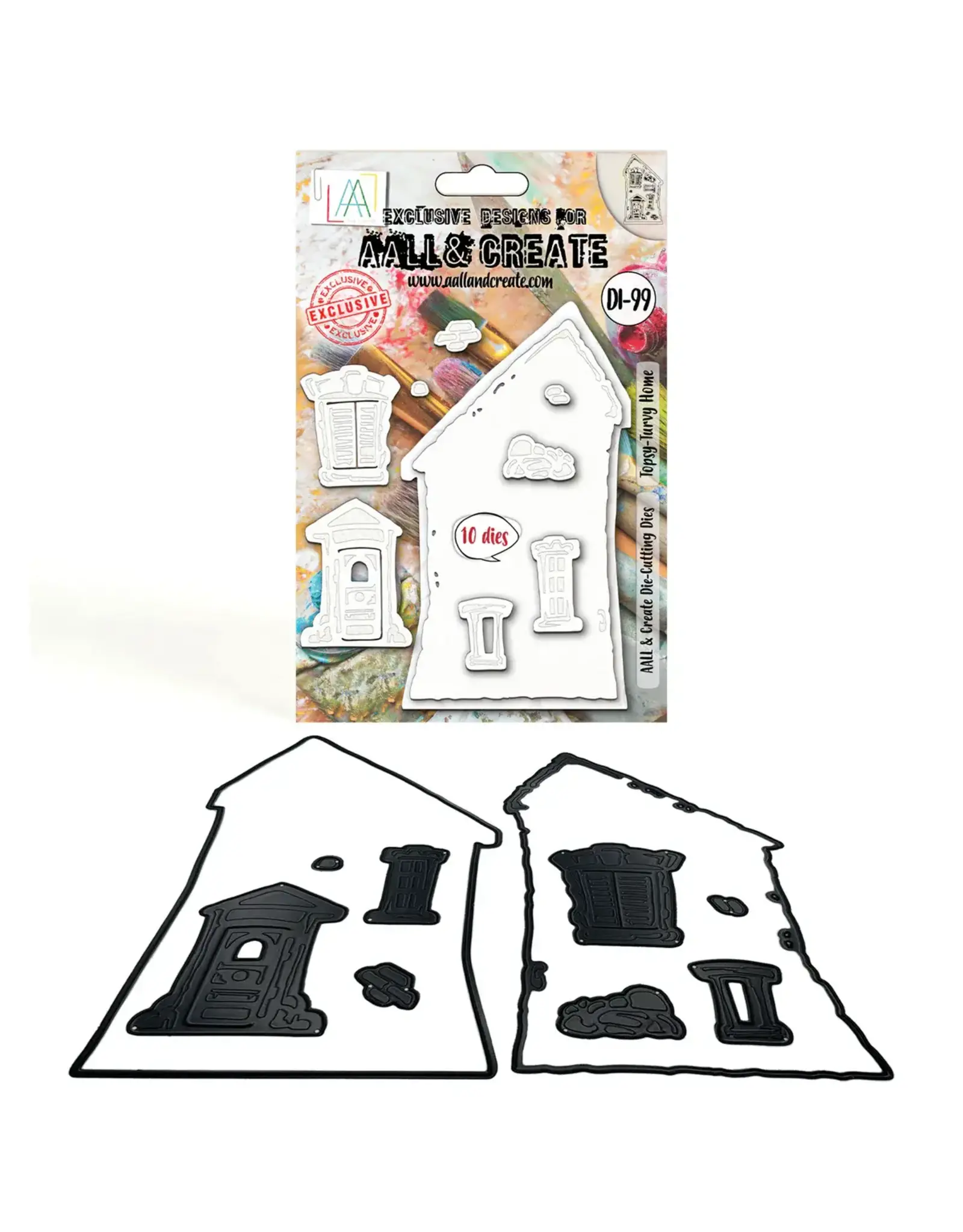 AALL & CREATE AALL & CREATE #99 TOPSY-TURVY HOME DIE SET
