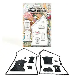 AALL & CREATE AALL & CREATE #99 TOPSY-TURVY HOME DIE SET